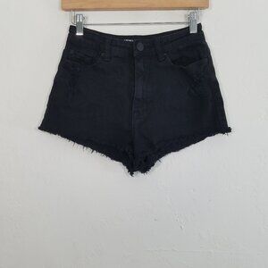 BDG High Rise Cheeky Jean Shorts Black Size 27